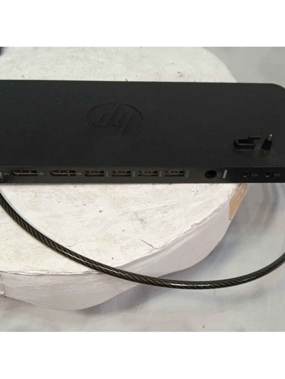 HP 2013 UltraSlim Docking Station D9Y32AA USB 3.0 VGA Ethernet Tested Used